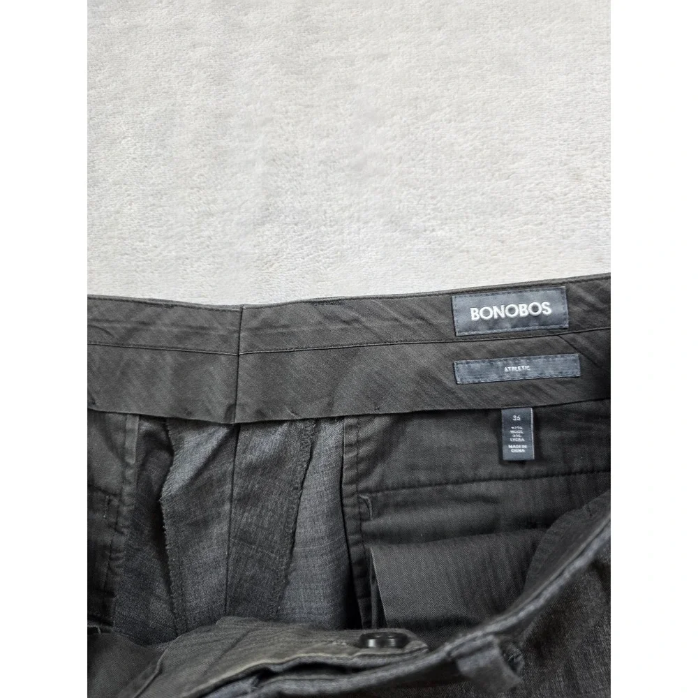 Bonobos Jetsetter Slim Fit Suit Mens 44L 2 Piece Pants 36x33 Grey Wool Stretch